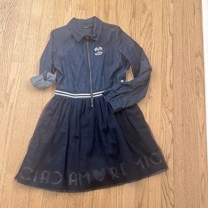 Gorgeous IKKS denim and tulle dress